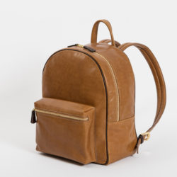 Zaino - cognac / t. moro | Pelle di vitello lavorata a mano